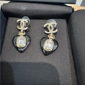 CHANEL Heart Earrings
